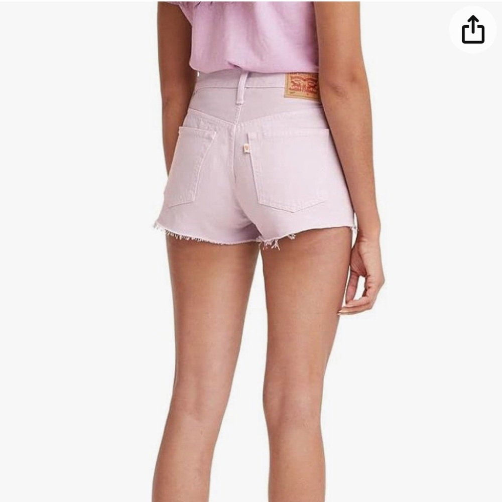 Levi’s 501 High Rise Shorts 29 Washed Lilac